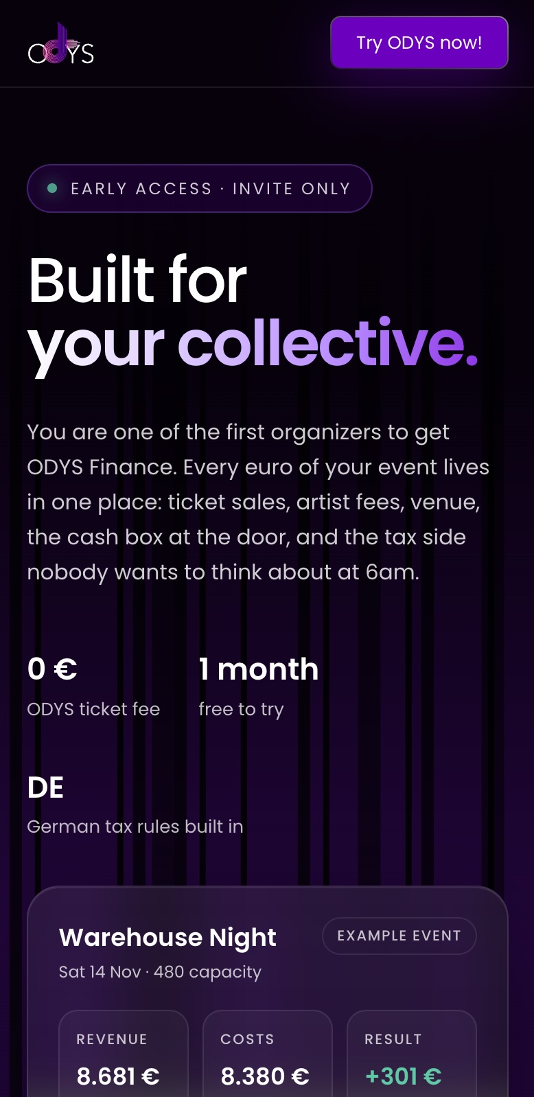 ODYS HTML tool 1 of 3